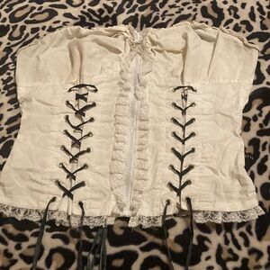 TRIPP NYC Lace-Up Corset Top
